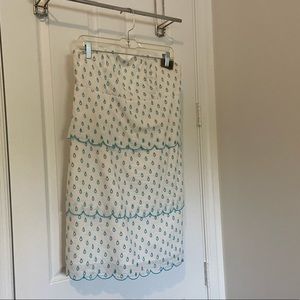 Lilly Pulitzer strapless Raindrop Dress.